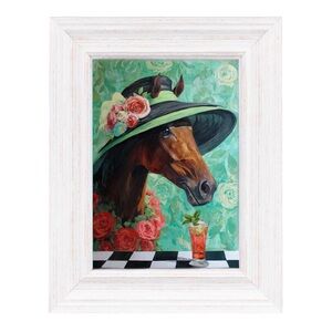 Derby Horse & Cocktail Framed Art
